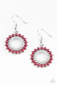 Wreathed in Radiance - Red Earrings - Paparazzi