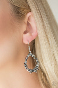 Crushing Couture - Silver Earrings - Paparazzi