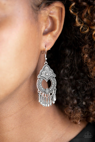 New Delhi Native - Silver Earrings - Paparazzi