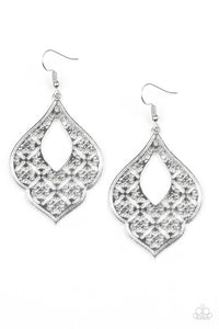 Totally Taj Mahal - Silver Earrings - Paparazzi