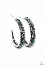 Load image into Gallery viewer, Twinkling Tinseltown - Green Earrings - Paparazzi