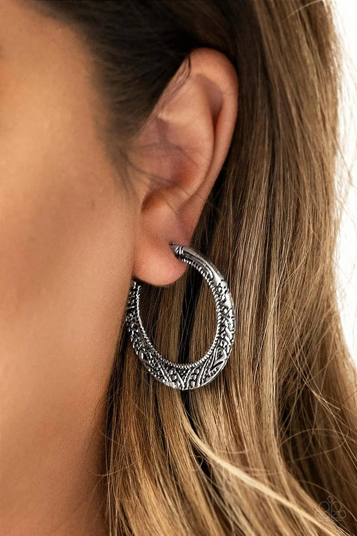 Rumba Rendezvous - Silver Earrings - Paparazzi