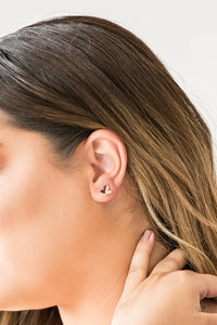 Fire Drill - Rose Gold Earrings - Paparazzi