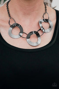 Modern Mechanics - Black Necklace - Paparazzi