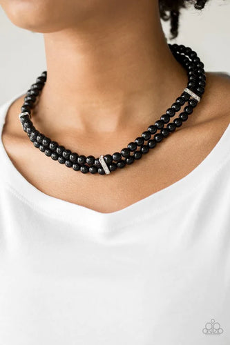 Put On Your Party Dress - Black Necklace - Paparazzi