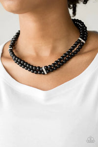 Put On Your Party Dress - Black Necklace - Paparazzi