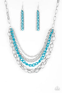 Color Bomb - Blue Necklace - Paparazzi