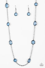 Load image into Gallery viewer, Glassy Glamorous - Blue Necklace - Paparazzi