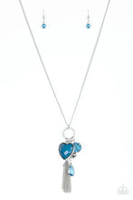 Load image into Gallery viewer, Haute Heartbreaker - Blue Necklace - Paparazzi