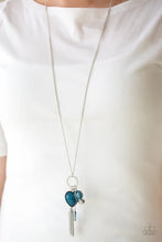 Load image into Gallery viewer, Haute Heartbreaker - Blue Necklace - Paparazzi