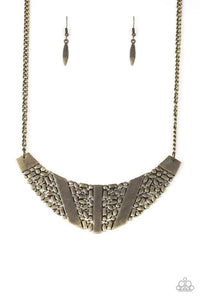 Terra Trailbreaker - Brass Necklace - Paparazzi