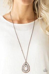 Going For Grit - Copper Necklace - Paparazzi