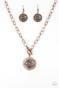 Beautifully Belle - Copper Necklace - Paparazzi