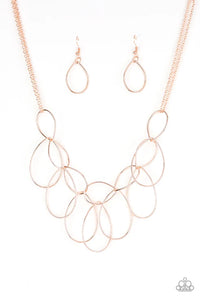 Top-TEAR Fashion - Rose Gold Necklace - Paparazzi