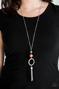 Bold Balancing Act - Orange Necklace - Paparazzi