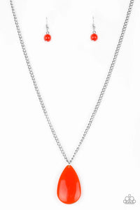 So Pop-YOU-lar - Orange Necklace - Paparazzi