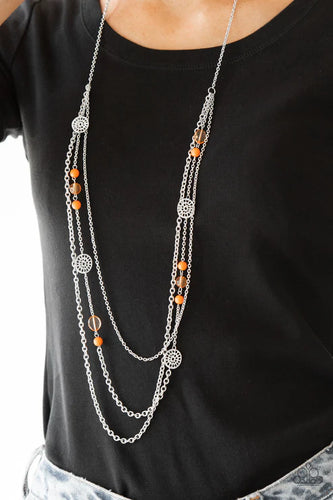 Pretty Pop-tastic! - Orange Necklace - Paparazzi