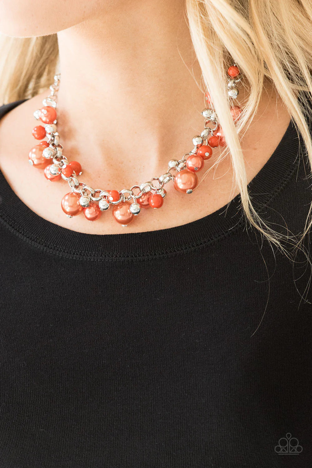 The Upstater - Orange Necklace - Paparazzi