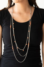 Load image into Gallery viewer, Laying The Groundwork - Orange Necklace - Paparazzi