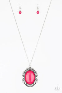 Vintage Vanity - Pink Necklace - Paparazzi