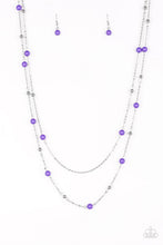 Load image into Gallery viewer, Beach Party Pageant - Purple Necklace - Paparazzi