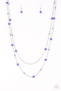 Beach Party Pageant - Purple Necklace - Paparazzi