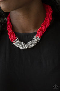 Brazilian Brilliance - Red Necklace - Paparazzi