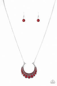 Count To ZEN - Red Necklace - Paparazzi