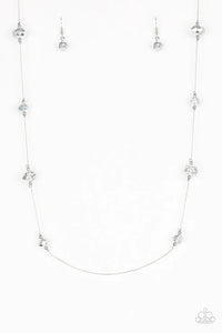 Champagne On The Rocks - Silver Necklace - Paparazzi