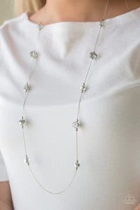 Champagne On The Rocks - Silver Necklace - Paparazzi