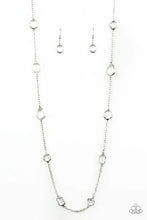 Load image into Gallery viewer, Glassy Glamorous - White Necklace - Paparazzi