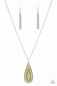 Tiki Tease - Yellow Necklace - Paparazzi