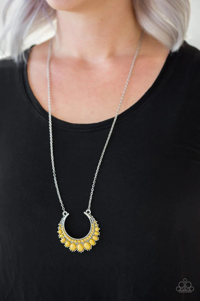 Count To ZEN - Yellow Necklace - Paparazzi