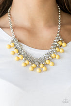 Load image into Gallery viewer, Friday Night Fringe - Yellow Necklace - Paparazzi