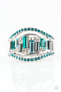 Treasure Chest Charm - Blue Ring - Paparazzi