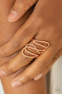 Chasing Starlight - Copper Ring - Paparazzi