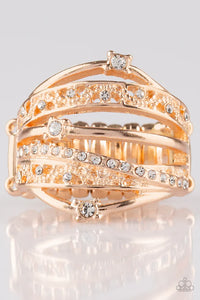 Making The World Sparkle - Rose Gold Ring - Paparazzi