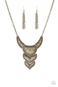 Texas Temptress - Brass Necklace - Paparazzi