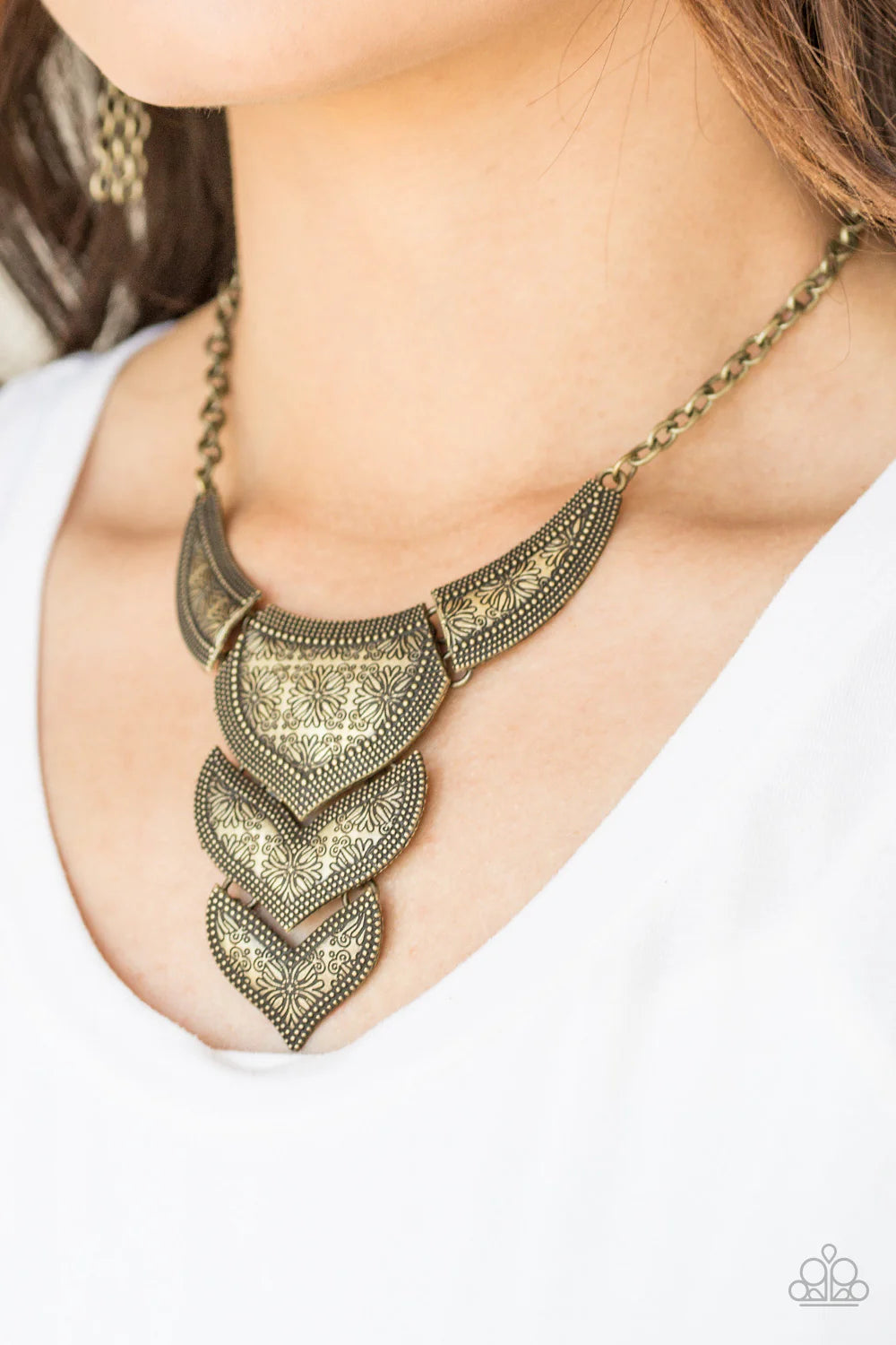 Texas Temptress - Brass Necklace - Paparazzi