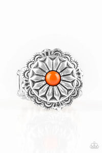 Daringly Daisy - Orange Ring - Paparazzi