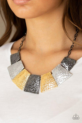 Here Comes The Huntress- Multi Necklace - Paparazzi