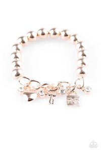 Feelin Flirtatious - Rose Gold Bracelet - Paparazzi