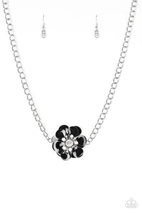 Hibiscus Hula - Black Necklace - Paparazzi