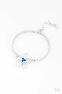 Hibiscus Hipster - Blue Bracelet - Paparazzi