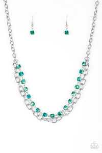 Block Party Princess - Green Necklace - Paparazzi