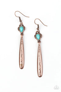 Colorfully Canyonland - Copper Earrings - Paparazzi