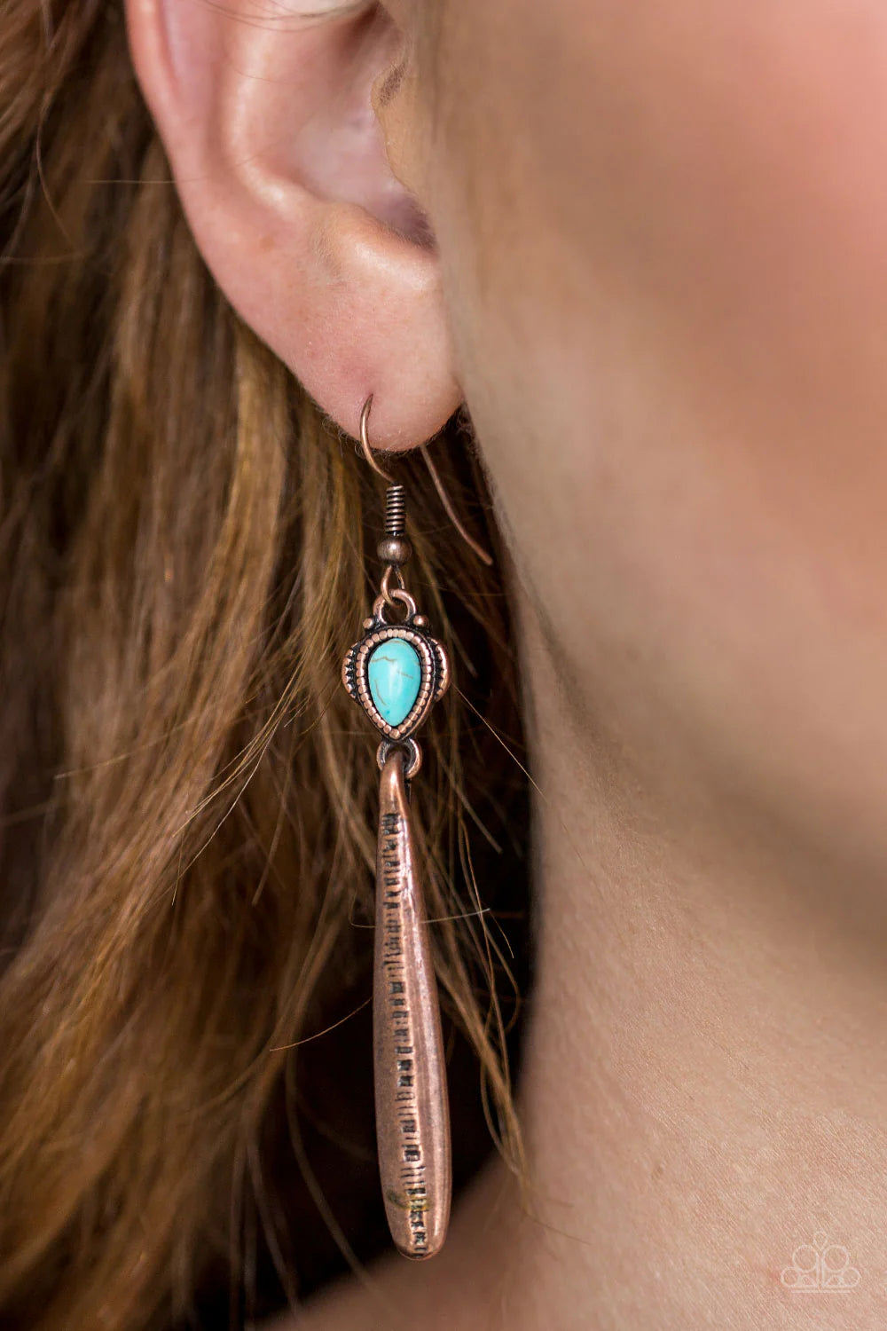 Colorfully Canyonland - Copper Earrings - Paparazzi