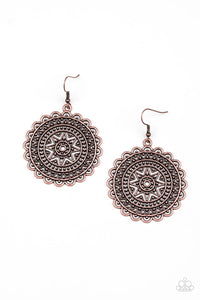 Be SOL Bold - Copper Earrings - Paparazzi