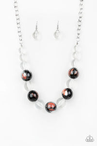 Torrid Tide - Orange Necklace - Paparazzi