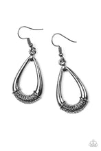 Load image into Gallery viewer, Trending Texture - Black Earrings - Paparazzi